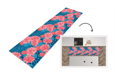 Keukenloper - Loper keuken - Patronen - Jungle - Bloem - Luipaard print - 200x50 cm - Keukenloper vinyl