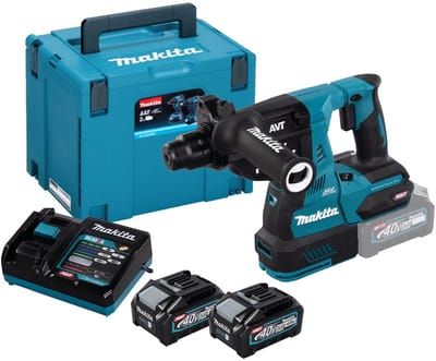 Makita HR003GM201 Accu-combiklopboormachine 40V / 2x 4,0 Ah Accu + Oplader in Makpac