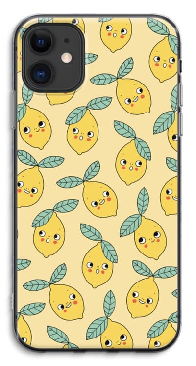 Case Company® - Hoesje geschikt voor iPhone 11 hoesje - Citroenen - Soft Cover Telefoonhoesje - Bescherming aan alle Kanten en Schermrand