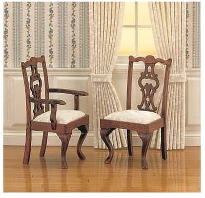 Mini Mundus 40027 Gestoffeerde Stoelen (2 stuks) Bouwpakket Schaal 1:12 – Miniatuur Stoelen om te Bekleden, Verven of Beitsen