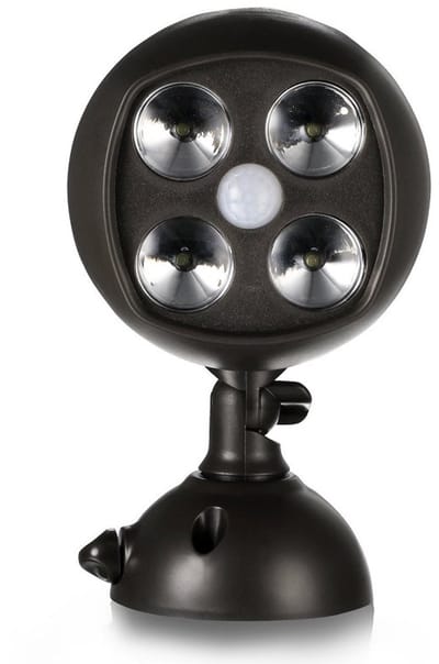 Zwarte LED Nighthawk buitenwandlamp met automatische PIR-bewegingssensor, waterdichte veiligheidsverlichting voor tuin, voordeur en garage