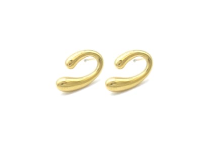Oorbellen - oorstekers - goudkleurig - RVS - design - chique - tijdloos - hip - cadeau - feest - dames - vrouwen