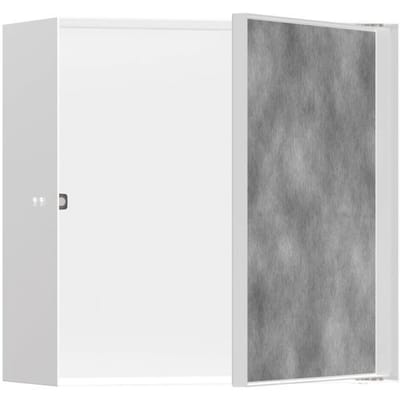 Hansgrohe XtraStoris Rock wall niche installation box with tileable door 30 x 14 x 30 cm 56091700