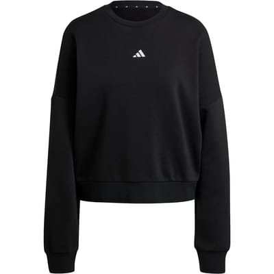 Adidas Essentials Small Logo Feelcozy Sweatshirt Zwart S Vrouw