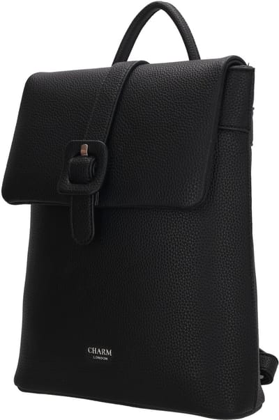Charm London Uptown Rugzak - Rugtas - Daypack - Dames - Overslag - Zwart