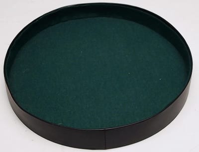 HOT Games dobbelpiste zwart vinyl dobbelsteen accessoire 26cm.