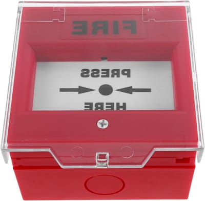 Noodknop Brandalarm - Nooduitgang Knop - Snelle Noodrespons - Hoge Gevoeligheid - 10.5 cm - Rood
