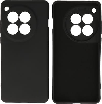 Hoesje Geschikt voor OnePlus 12 - Fashion Telefoonhoesje Backcover - Siliconen Hoesje - Zwart