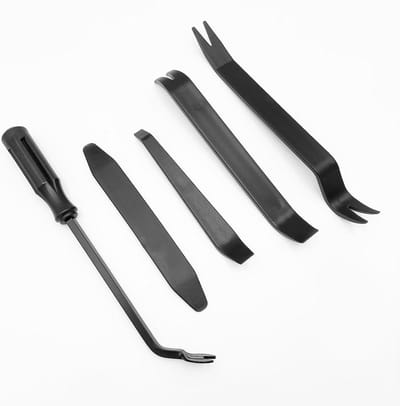 Auto sierlijst gereedschap - Dashboard tools - Interieur reparatie - Krasvrij kunststof - 5-delige set - Zwart