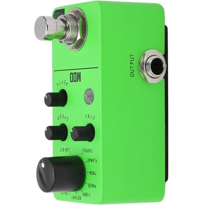 Elektrische Gitaar Effectpedaal 11 Soorten Klassieke Effecten 1/4 inch Mono Audio-interface Mini Modulatiepedaal green