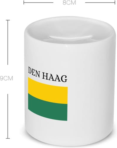Akyol - den haag Spaarpot - Rotterdam - hagenezen, hagenaren of toeristen - vlag - den haag - zuid holland - 350 ML inhoud