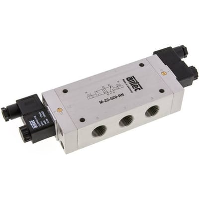 5/2 G1/2'' Bi-Stabiel Magneetventiel 24V AC 1-10bar/14-140psi Airtec - V2QHF