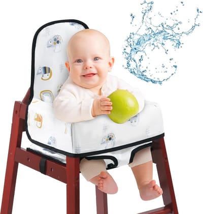 Waterdichte kinderstoelhoes met rugsteun - babystoelbeschermer voor hoge stoelen