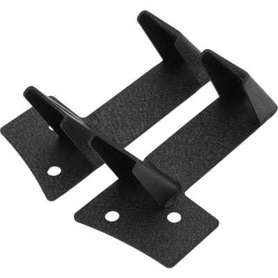 Supports de montage de phare de travail LED de pare-brise de montant A en acier au carbone de remplacement pour Jeep Wrangler JK black