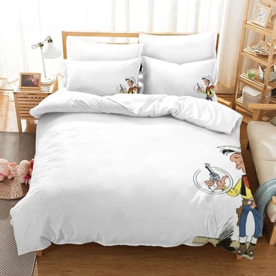 Nieuwe Lucky Le Beddengoed Collectie Enkel Tweepersoons Volledig Queen King Size Bed Collectie Volwassene Kind Slaapkamer Dekbedovertrek Collecties 3D Anime Met Beddengoed C EU King 240x220cm
