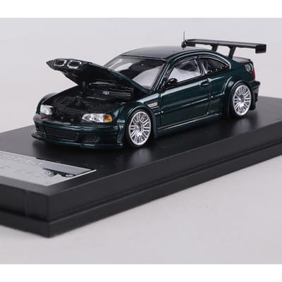 Mj Modèle 1:Modèle Réduit Voiture Alliage 64 M3 E46 Gtr Peut Ouvrir Le Capot black