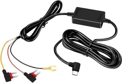 Dashcam Hardwire Kit - Auto Oplader Kabel - 24/7 Parkeerbewaking - Slimme Laagspanningsbeveiliging - 35 Meter Lengte - Zwart