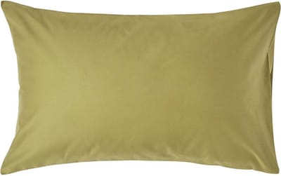 Homescapes Luxe Satijn Kussensloop 50x75 cm – Olijfgroen – 100% Egyptisch Katoen – Draaddichtheid 1000