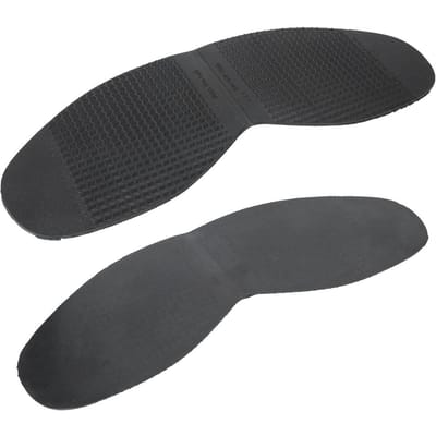 Leren Schoenen Buitenzolen Rubber Antislip Voorvoetzool Platte Schoenen Reparatie Halve Zool Pad (Zwart) zwart