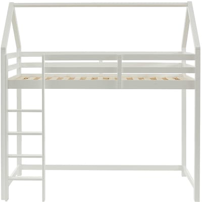 Vente-unique Hutbed hout wit 90 x 190 cm TARZIA