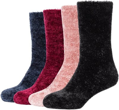 camano, Aloë vera-sokken, fluweelzacht, warm, cadeaulint, knuffelsokken, dames, aloë-infusie, zachte naad, fluweelachtige look, comfort, gezellig, winter, modieus, verzorgend, zacht, soepel, 4-pack.