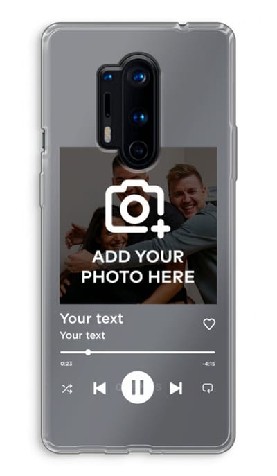 Gepersonaliseerd - Case Company® - Hoesje geschikt voor OnePlus 8 Pro hoesje - Music Player - Soft Cover Telefoonhoesje - Bescherming aan alle Kanten en Schermrand