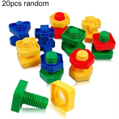 5/10/20 stuks Moer Montage Combinatie Bouwsteen Speelgoed Kinderen Kleur Vorm Matching Speelgoed Vroegschoolse Educatie Puzzel Speelgoed TMZ