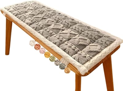 Bankkussen - Zitkussen Terras - Ontspannen Zitten - Antislip Onderkant - 45 x 180 cm - Lichtgrijs