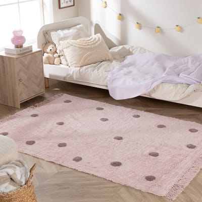 Little Olly Vloerkleed Kinderkamer - Lou Dots Paars - 140x200cm