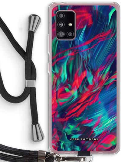 Case Company® - Hoesje met koord geschikt voor Samsung Galaxy A51 5G hoesje met Koord - Pilgrims Of The Sea - Telefoonhoesje met Zwart Koord - Bescherming aan alle Kanten en Over de Schermrand
