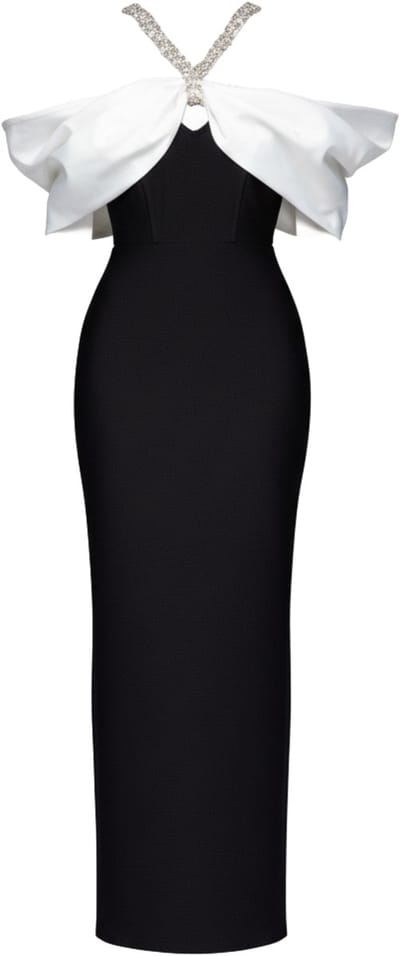 LARICA Jurk - Strapless - Rits - Effen Zwart M