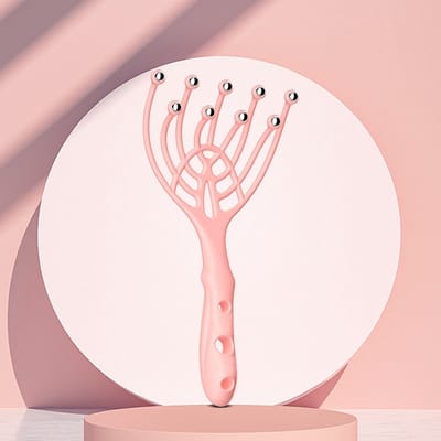 2 stuks 9 Klauwen Hoofd Massager Gestroomlijnde Bal Body Ontspanning Hoofdhuid Massage Ontspant Bij Jeuk Haar Relax Voor Spa Gezondheidszorg Stress