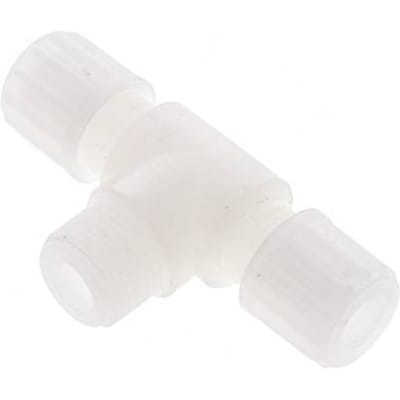 8x6mm & G3/8'' PVDF T-stuk Knelfitting Buitendraad 10bar