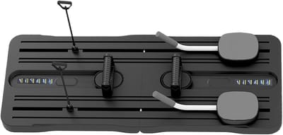 Pilates Reformer - Fitness Platform - Spierversterking Thuis - Opvouwbaar Ontwerp - 105 x 40 cm - Zwart