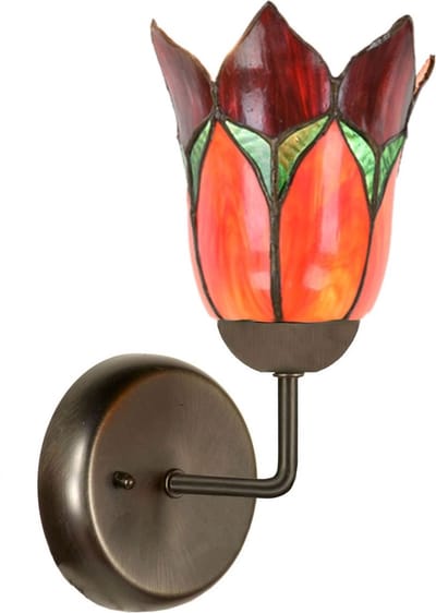 Tiffany Wandarmatuur Lovely Flower Red - Art Deco Trade