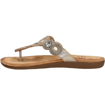SUB55 Teenslippers Teenslippers - Goudkleur - Maat 36