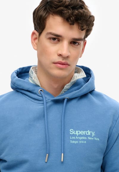 Superdry - Core City hoodie met logo - Heren - Hoodies