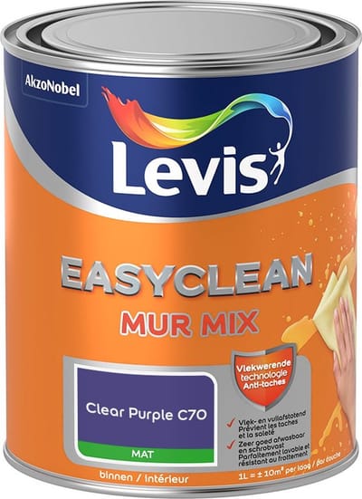 Levis - Easyclean Mur Mat Mix - Clear Purple C70 - Mengverf - 1 L