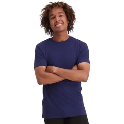 Comfortabel & Zijdezacht Bamboo Basics T-Shirts Ruben ronde hals (2-pack) - Navy - S