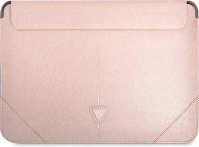 Guess 14 Inch Laptop- en Tablet-Sleeve - PU Saffiano - Roze