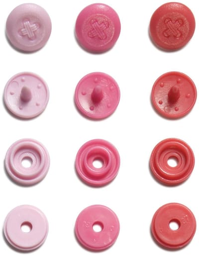 PL ColorSnapsMini knoop afb. roze 36st - Drukknopen Color Snaps - Prym