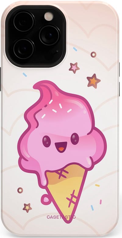 Casetastic Hoesje Geschikt voor Apple iPhone 13 Pro Max Magsafe - Stijlvolle Beschermende Duo-layer Case - Roze Kawaii Dessert