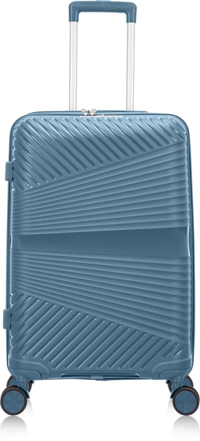 Mallorca Reiskoffer M - 65L - 66x43x24 cm - Lichtgewicht Harde Koffer - Met Ingebouwd TSA Slot - Voor Vliegtuig en Vakanties - Ice blue