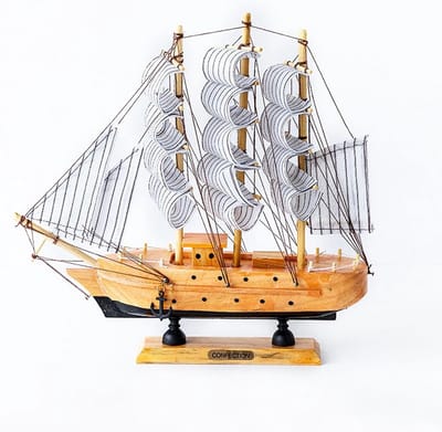 Handgemaakt Houten Zeilboot Model Ornament Maritieme Decoratie