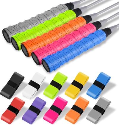 15 Stuks PU Absorberende Grip Tape voor Tennisrackets, Badminton en Squash - Antislip en Sneldrogend Multicolor Handgreep Tape