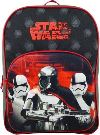 STAR WARS Storm Troopers Rugzak Zwart Rood A4 School Tas