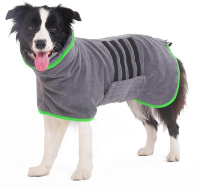 Stunq® Premium Microvezel Hondenbadjas – Comfortabel en Sneldrogend voor Honden en Katten