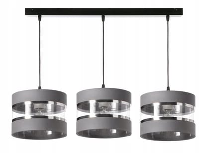 Vire Zilveren Hanglamp 3-lichts E27 - Grind Uw Kleur!