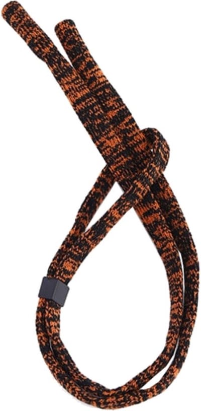 Fako Bijoux® - Elastisch Geweven Brillenkoord - Zacht Textiel - Verstelbaar Brillenkoord - Brilband - Oranje/Zwart