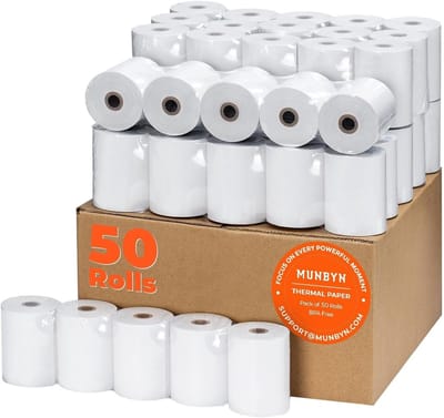 Premium Thermisch Afdrukpapier 80 mm x 80 m voor Diverse Kassasystemen - BPA Vrij, Compatibel met Epson, Zebra en Star Micronics